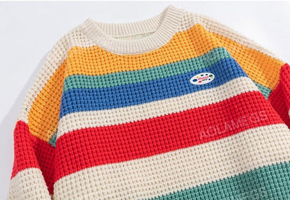 Color Splicing Sweater