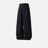 Old Money Style Pleated Wide Leg Suit Pants