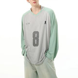 Vintage Green American Style Long Sleeve T-Shirt