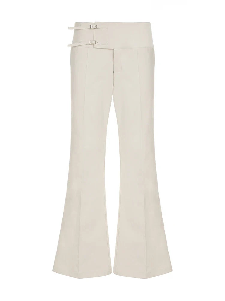 Vintage Button-Up Loose Casual Pants