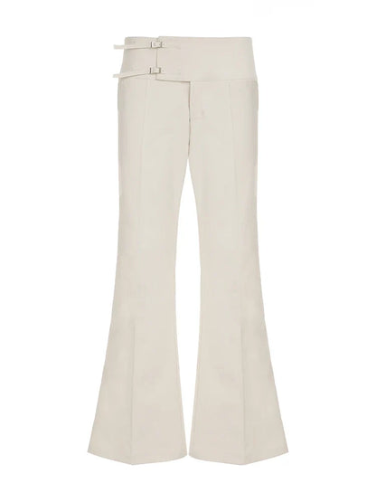 Vintage Button-Up Loose Casual Pants