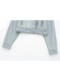 Vintage Denim Biker Jacket