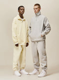 Half Zip-Up Sweatshirt Set