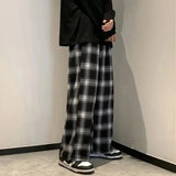 Retro Plaid Loose Fit Pants