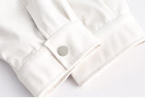 PU Leather Star Embroidery Jacket