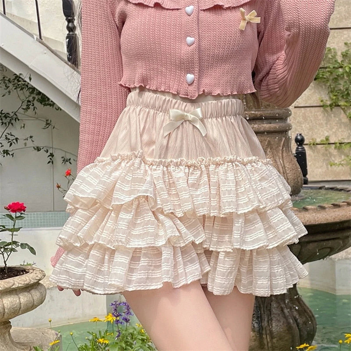 Coquette Ruffled Tiered Skirt