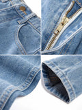 Vintage High-Waist Denim Pants