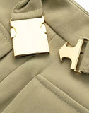 Classic Solid Color Back Zipper Skirt