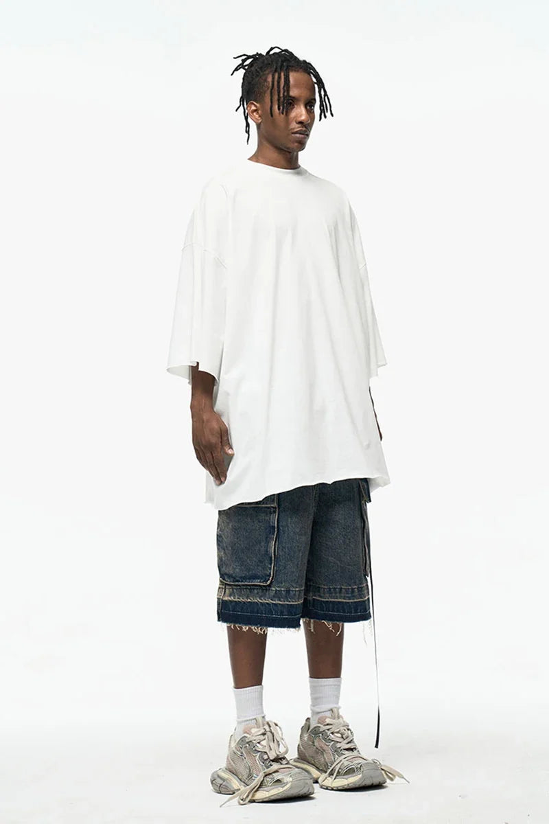 Zip-Up Loose Washed Pocket Jorts