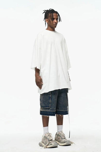 Zip-Up Loose Washed Pocket Jorts