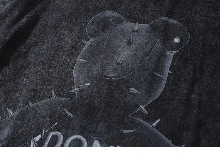 Oversized Vintage Bear Washed T-shirt