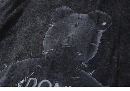 Oversized Vintage Bear Washed T-shirt