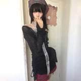 Y2K Off-Shoulder Long-Sleeve T-shirt