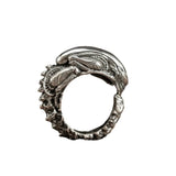Adjustable Retro Skull Alien Ring