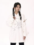 Rhinestone Graphic Print Hoodie