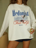 Demon Hunters Letter Print Long Sleeve T-Shirt