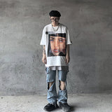 Vibrant Graphic Oversized for Daily T-Shirt