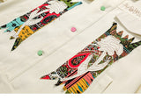 Vintage Flower Embroidery Jacket