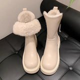 Winter Warm Plush Snow Waterproof Fur Boot