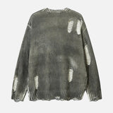 Vintage Distressed Loose Knitwear Sweater