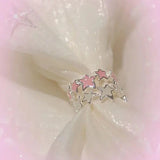 Y2K Twisted Star Open Ring