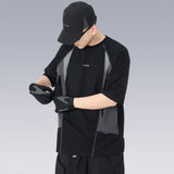 Techwear Punk Style Deconstructed Patchwork T-Shirt