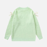Y2K Pastel Chic Butterfly Knit Sweater