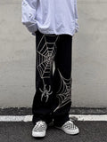 Y2k Spider Web Black Pants