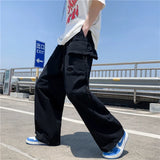Y2K Japanese Style Loose Straight Leg Cargo Pants