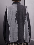 Tassel Black Denim Jacket