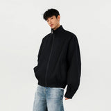 Streetwear Stylish Zip-Up Stand Collar Casual Jacket