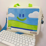 Y2K Smiling Laptop Bag