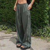 Side Strips Baggy Pants