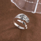 Asymmetric Eagle Wing Punk Ring