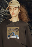 Solid Color Mountain Graphic T-Shirt