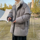 Warm Japanese Style Windproof Fleece Puffer Coat