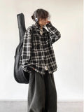 Plaid Vintage Casual Loose Fit Shirt