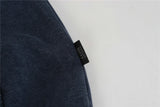 Washed Plush Embroidered Zip-Up Hooded Sweatshirt
