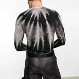 Streetwear Slim Fit Long Sleeve Printed T-Shirt
