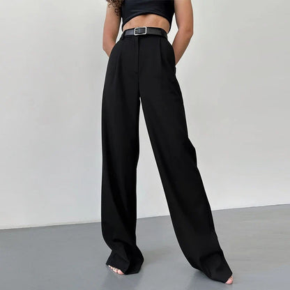 Elegant High Waisted Wide Leg Pants