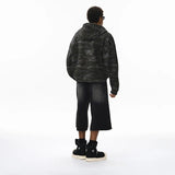 Camouflage Reversible Hooded Zip-Up Sweatshirt