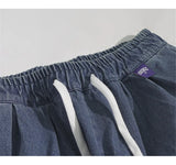Vintage Distressed Patch Denim Jorts