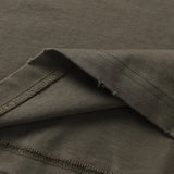 Retro Punk Grunge Patched Ripped Polo Collar T-Shirt