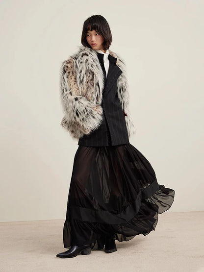 Colorful Thickened Warm Faux Fur Jacket