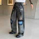Y2K Patchwork Ripped Loose Straight Leg Jeans