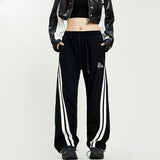 Streetwear Oversize Striped Jogging Straight Sweatpants