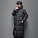 Versatile Long Hooded Down Parka Puffer Coat