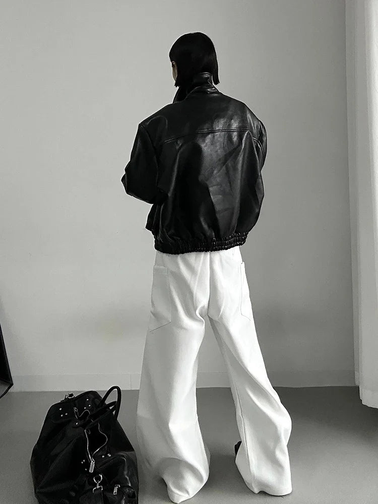 Durable Slim Fit Chic White Cool Pants