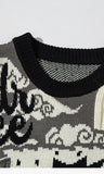 Knitted Baby Dragon Graphic Sweater