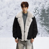 Stylish Single Breasted Loose Faux Fur Jacket